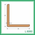 Drevená profilovaná lišta L 2500 mm na ochranu rohov a spojov