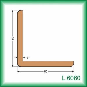Drevená profilovaná lišta L 2500 mm na ochranu rohov a spojov