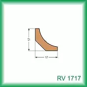 Zasklievacia drevená lišta obl á 25×19 mm pre upevnenie skla v oknách a rámoch