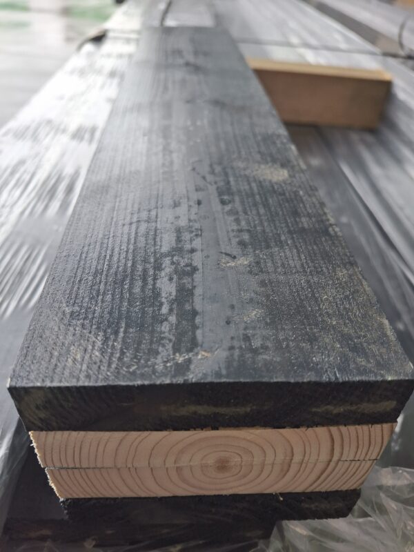 Dosky hobľované 19x96 AB z antracit severskej borovice